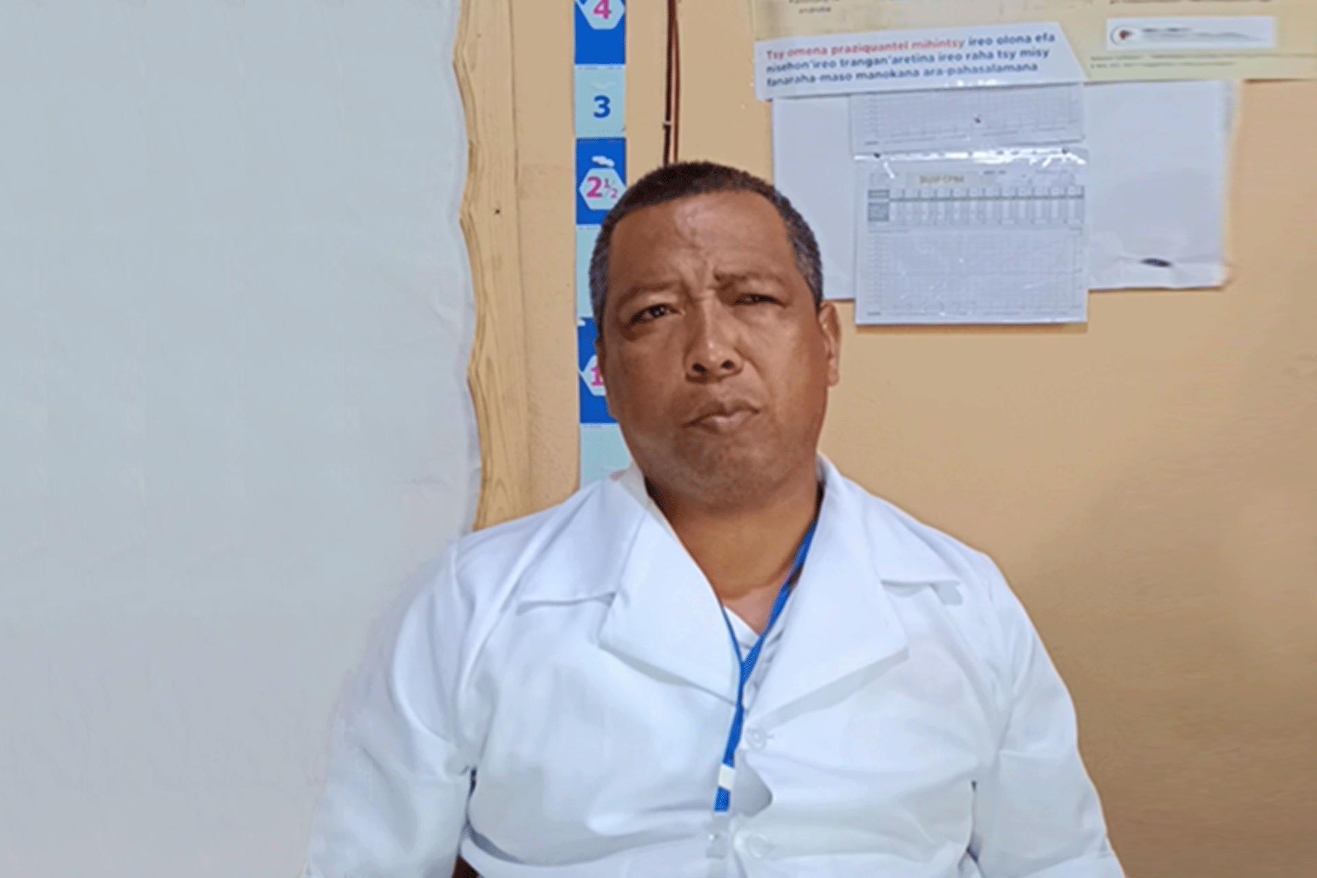 Dr Jean Adolin Rafanomezantsoa, Chief of the Health Centre and officer responsible for neglected tropical diseases (NTDs).