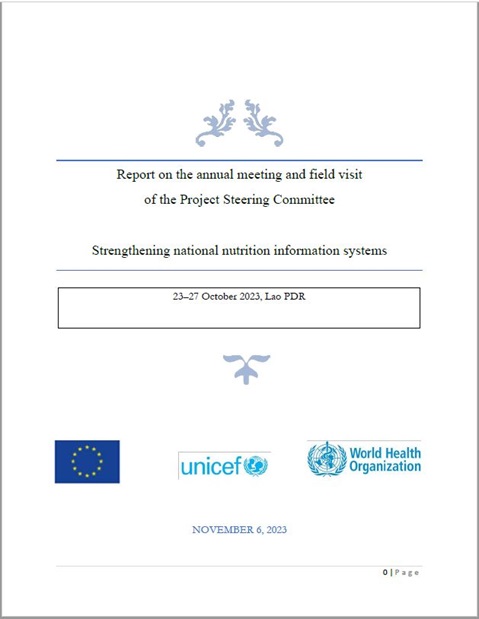 Strengthening national nutrition information systems: report on the annual meeting and field visit of the Project Steering Committee