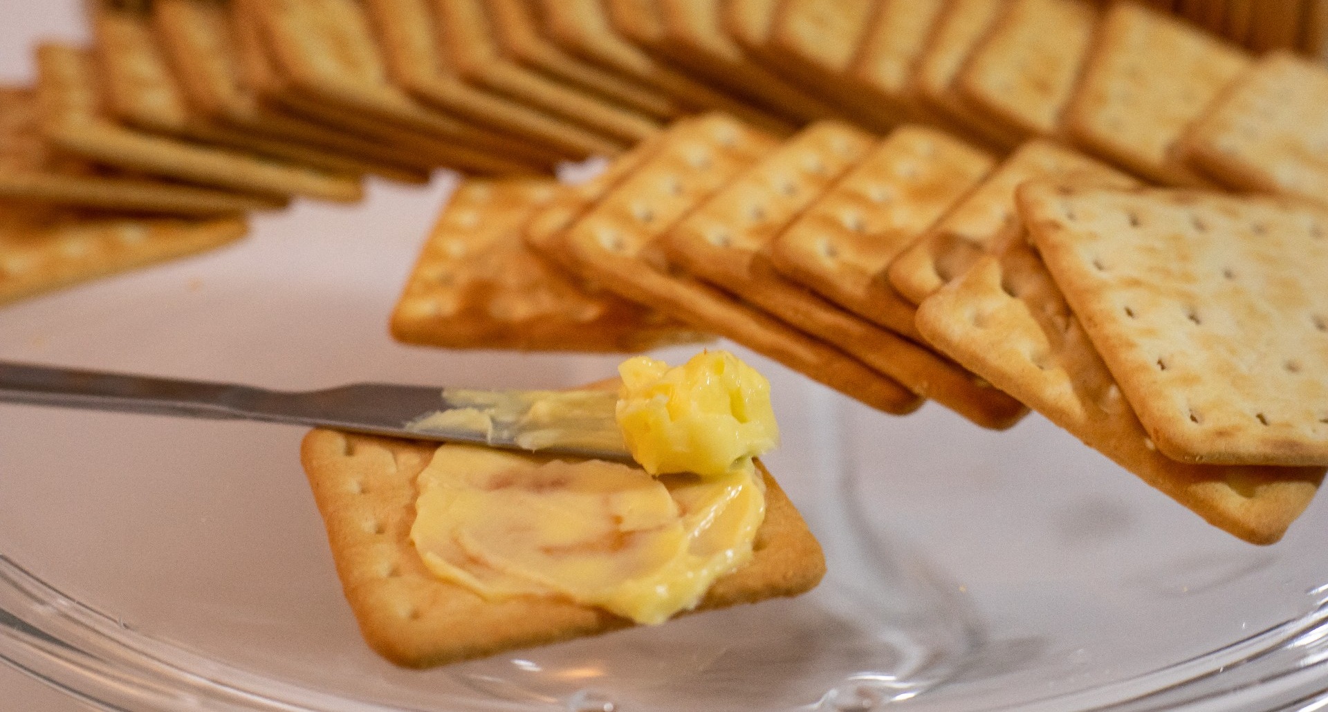 Cracker with butter