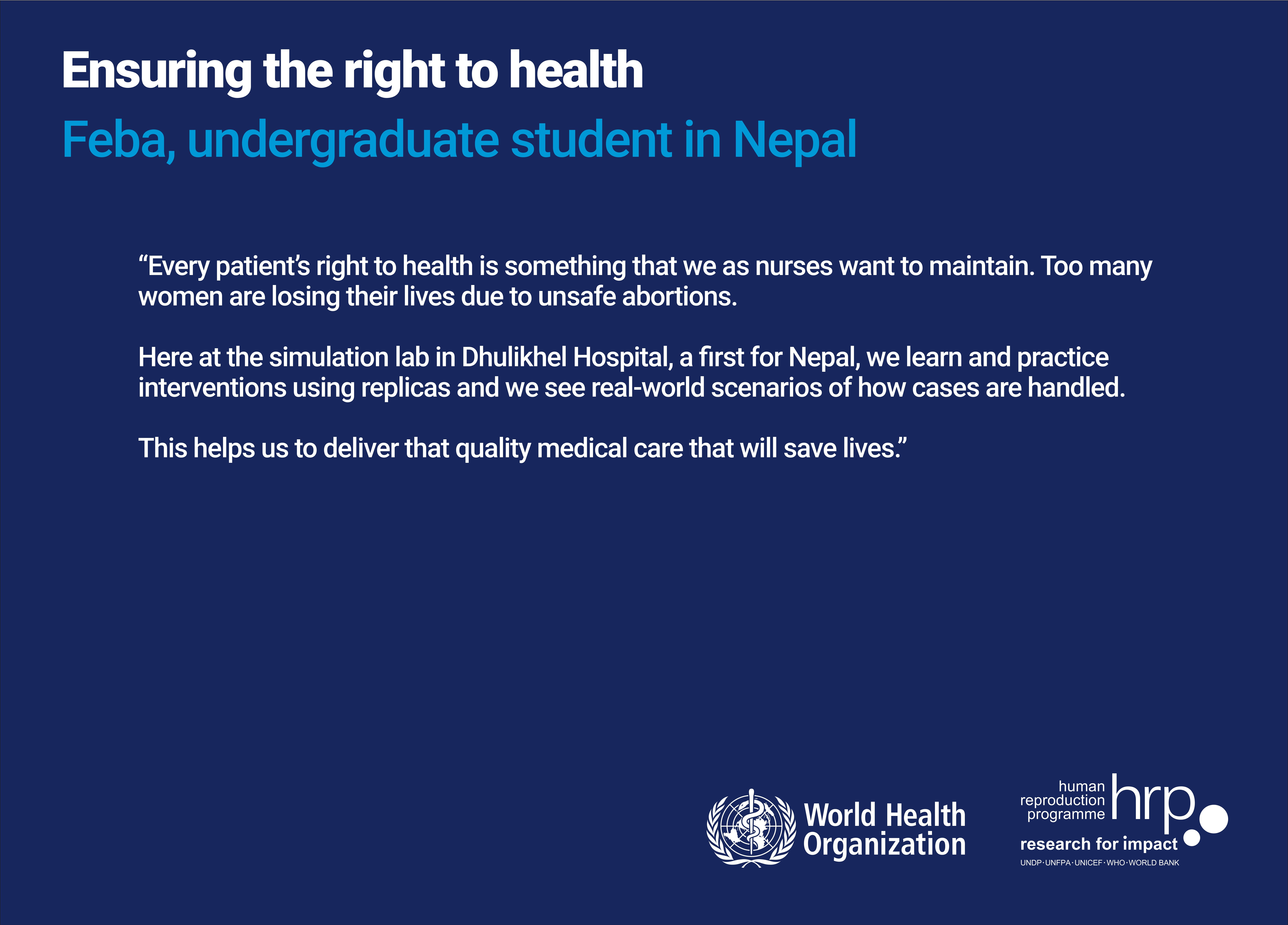 Ensuring the right to health