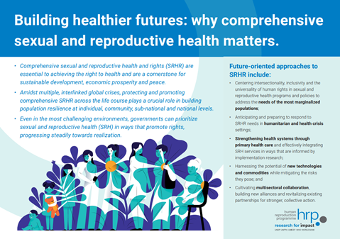 Building healthier futures: why comprehensive sexual and reproductive health matters