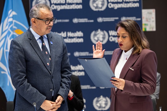 Ms Saima Wazed takes the oath of office