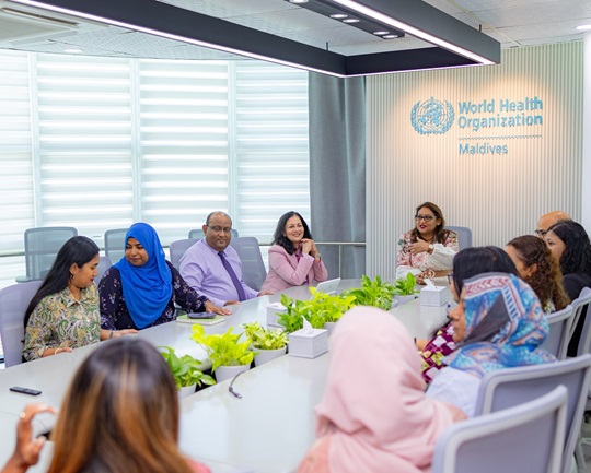 Regional Director, Saima Wazed met WHO country staff and discussed strengthening health and well-being initiatives, Maldives