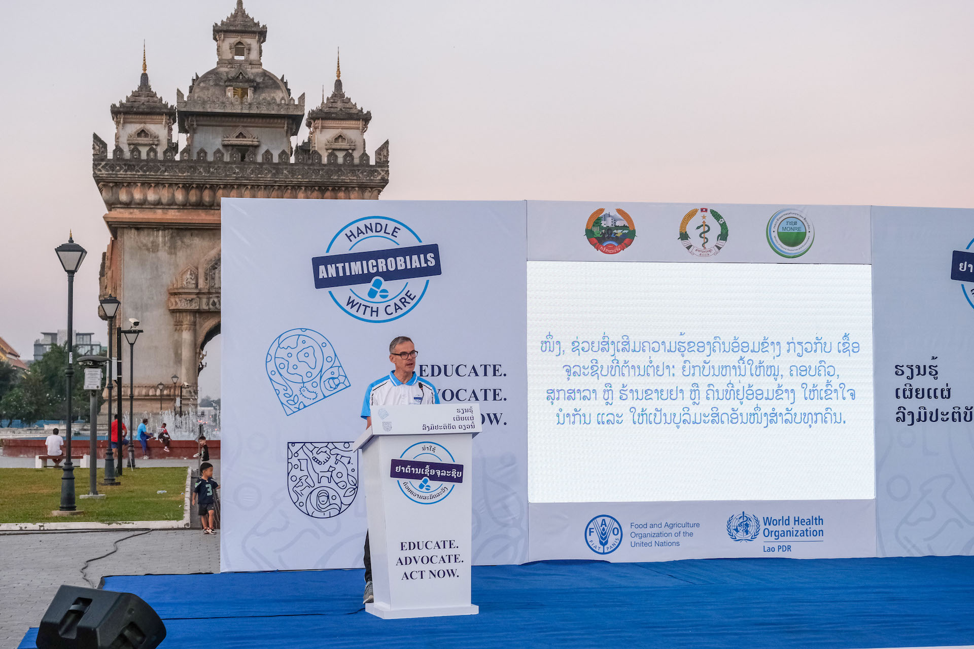 WHO representative to Lao PDR is speaking