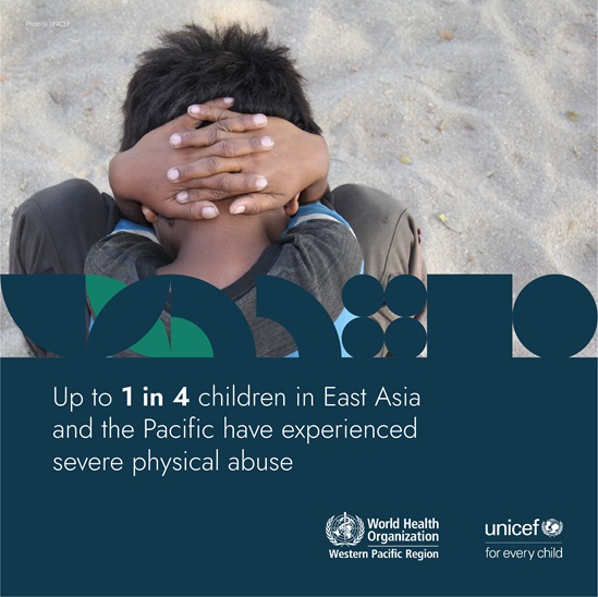 Up to 1 in 4 children in East Asia and the Pacific have experienced severe physical abuse